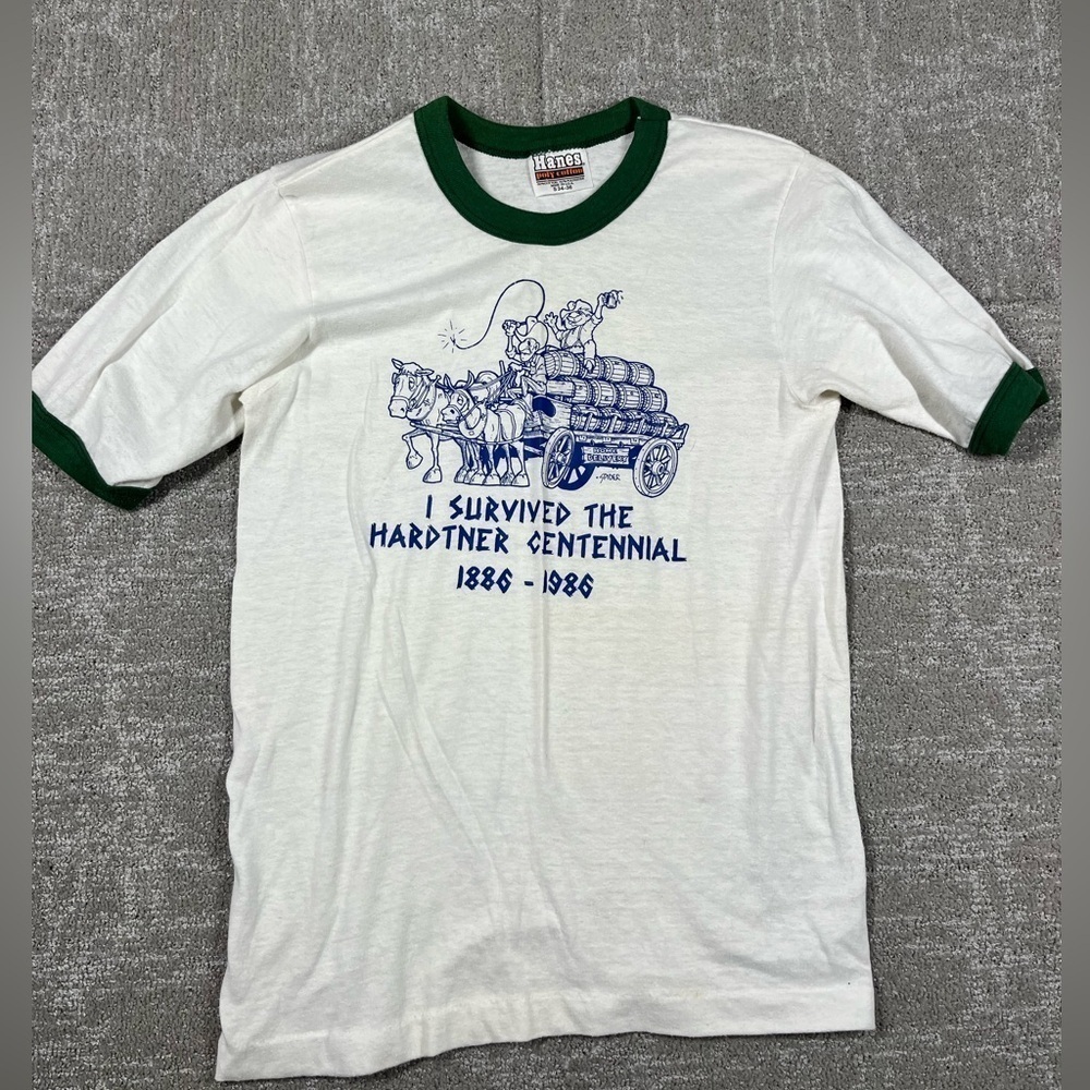 Vintage I Survived The Hardtner Centennial 1986 Single Stitch T-Shirt USA Small